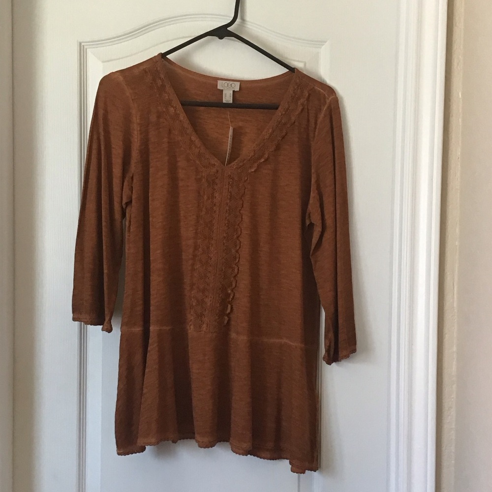 LOGO slub Top